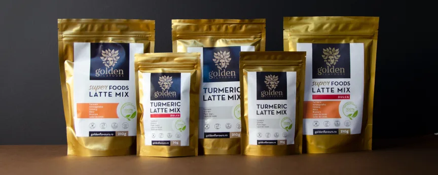 Gama Golden Flavours, mixuri cu turmeric